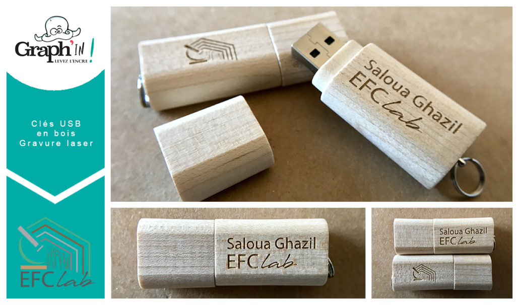 Clé USB personnalisée pour EFC Lab