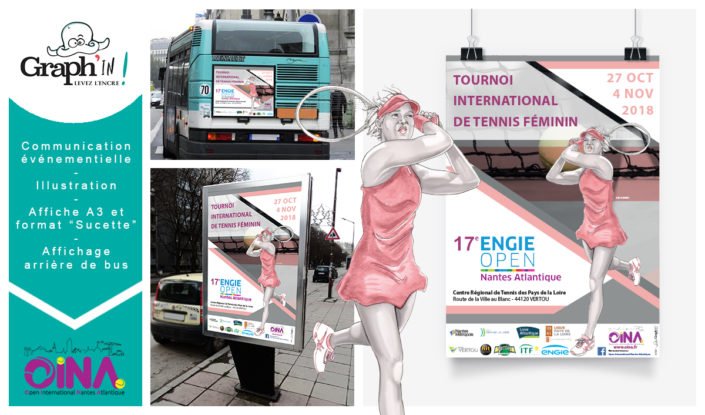 Affichage publicitaire à Nantes pour l'Open International Nantes Atlantique