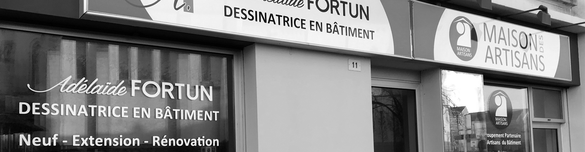 Enseigne adhésive lettres découpées Nantes